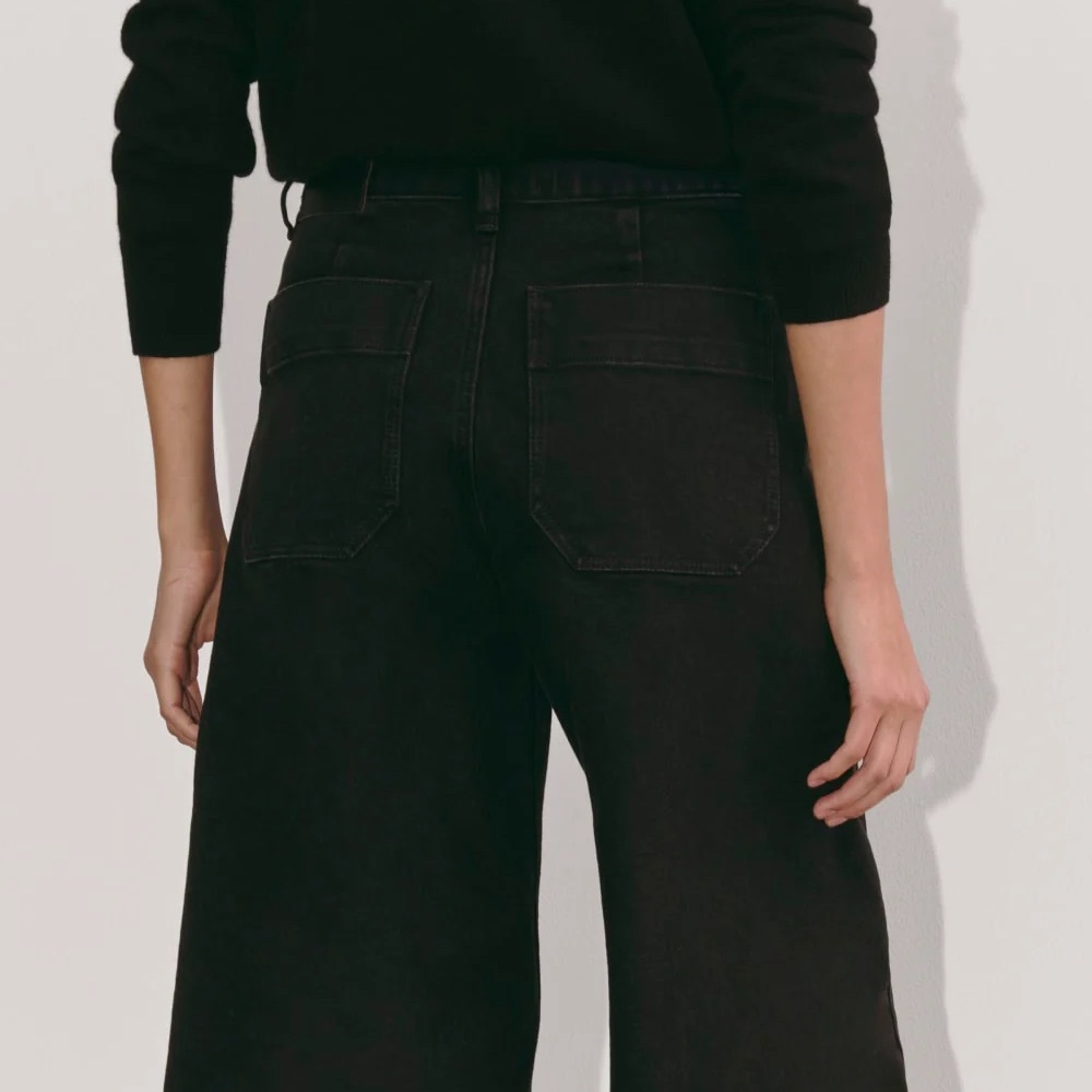 Everlane The Denim Culotte Wide-Leg Jeans